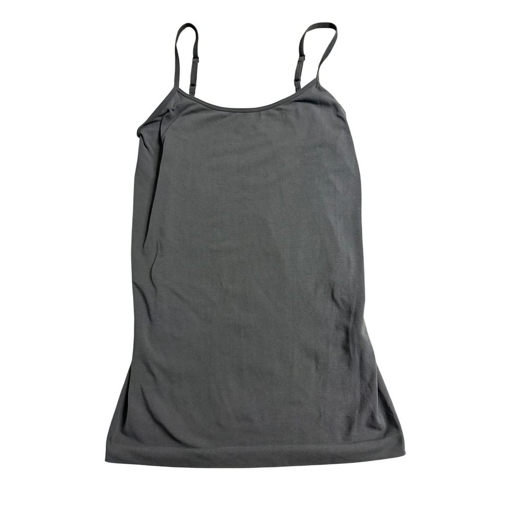Apt 9 Modern Essentials Cami Gray Seamless Adjustable Strap Tank Top S/M